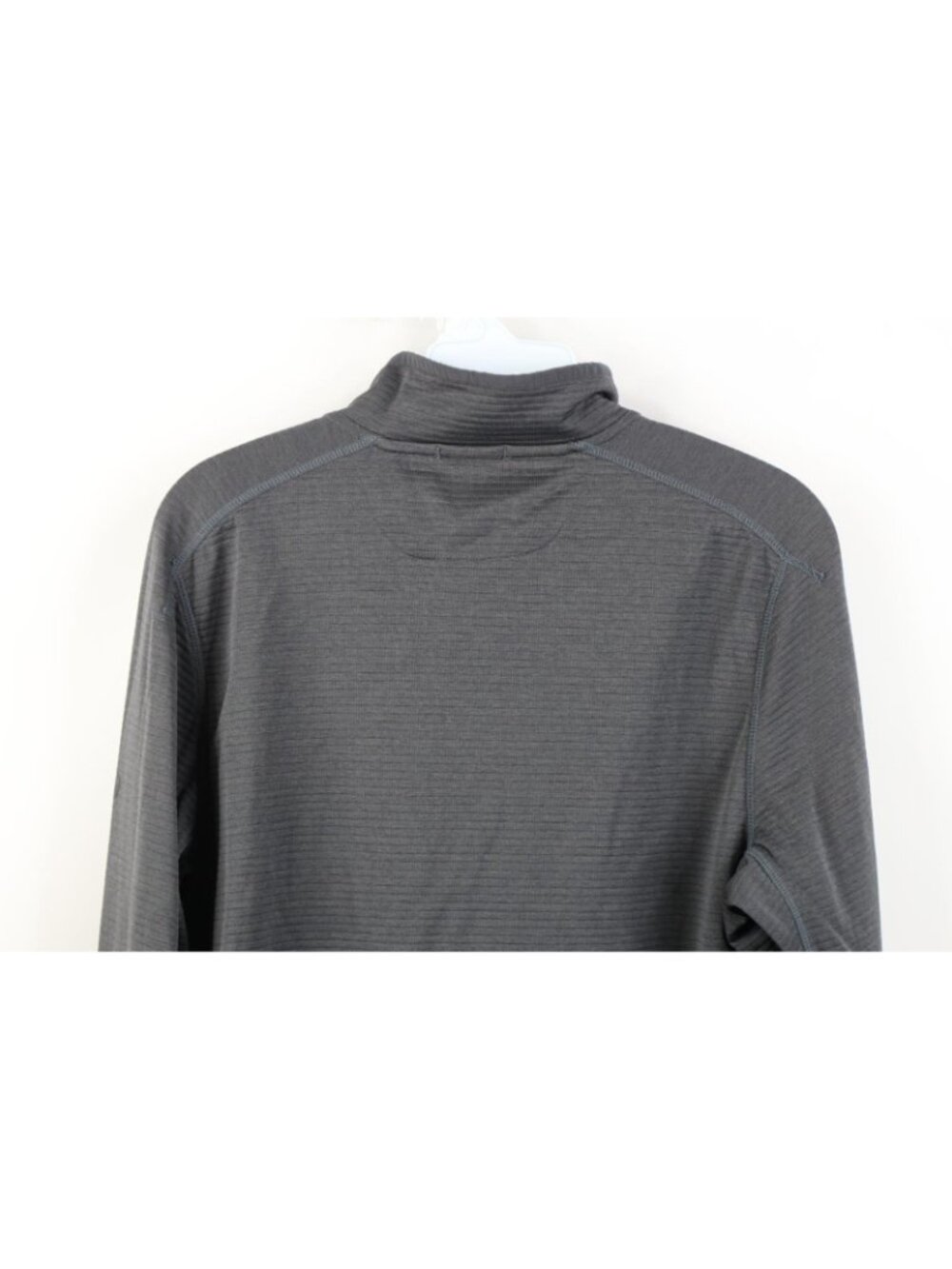 Merrell Mens Small Thermal Ribbed Knit 1/4 Zip Pullover Trekking Jacket Top Gray - Picture 13 of 14